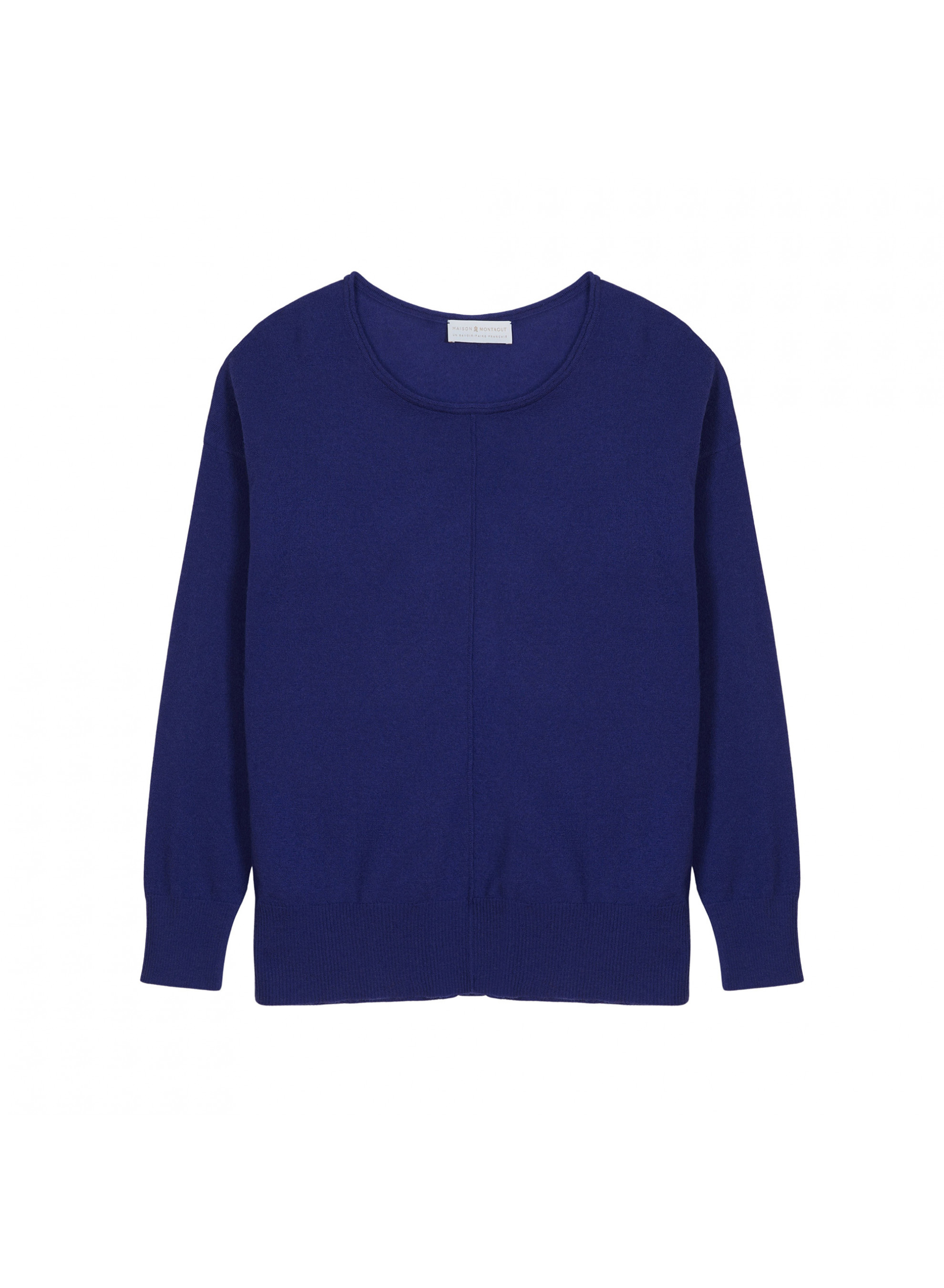 Pull col rond en cachemire light - Soraya 7645 indigo - 03 Bleu foncé