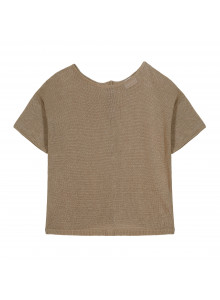 Linen Button Back T-Shirt - Tilla