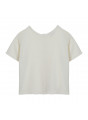 T-shirt boutonné à l'arrière en lin - Tilla 7601 ecru - 82 Ecru