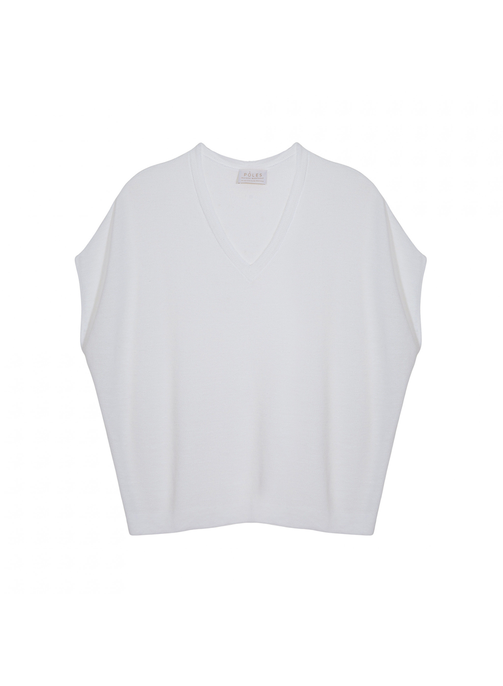 Flamed linen batwing T-shirt - Tarra