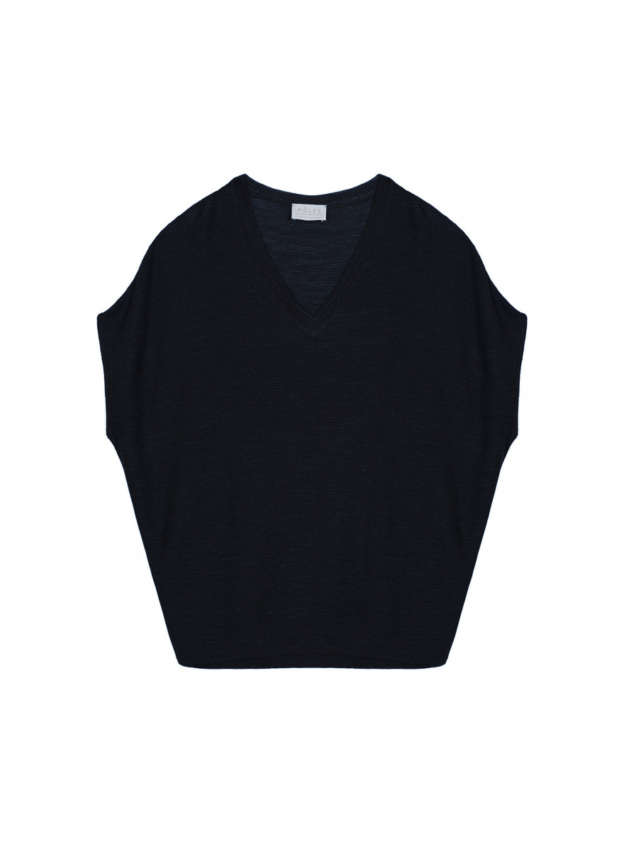 Flamed linen batwing T-shirt - Tarra