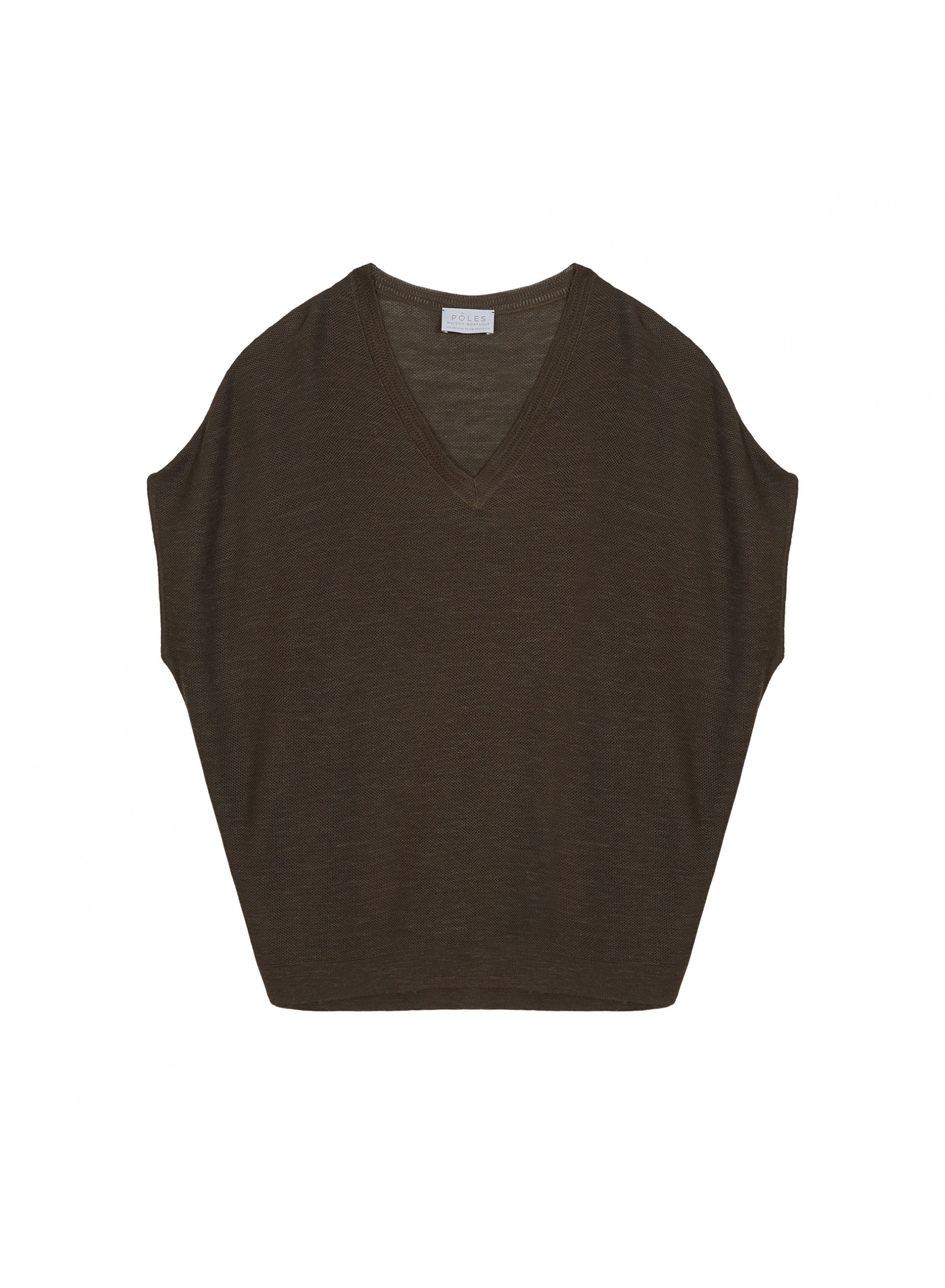 Flamed linen batwing T-shirt - Tarra