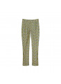 Pantalon à motifs en chaine et trame viscose - Septime 7723 kaki - 83 Kaki
