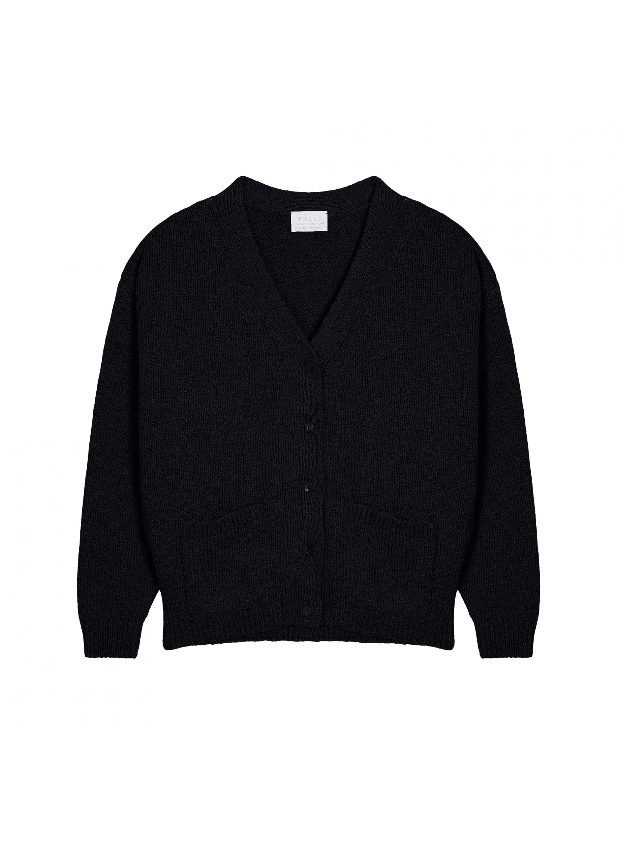 Cotton and linen V-neck cardigan - Thais