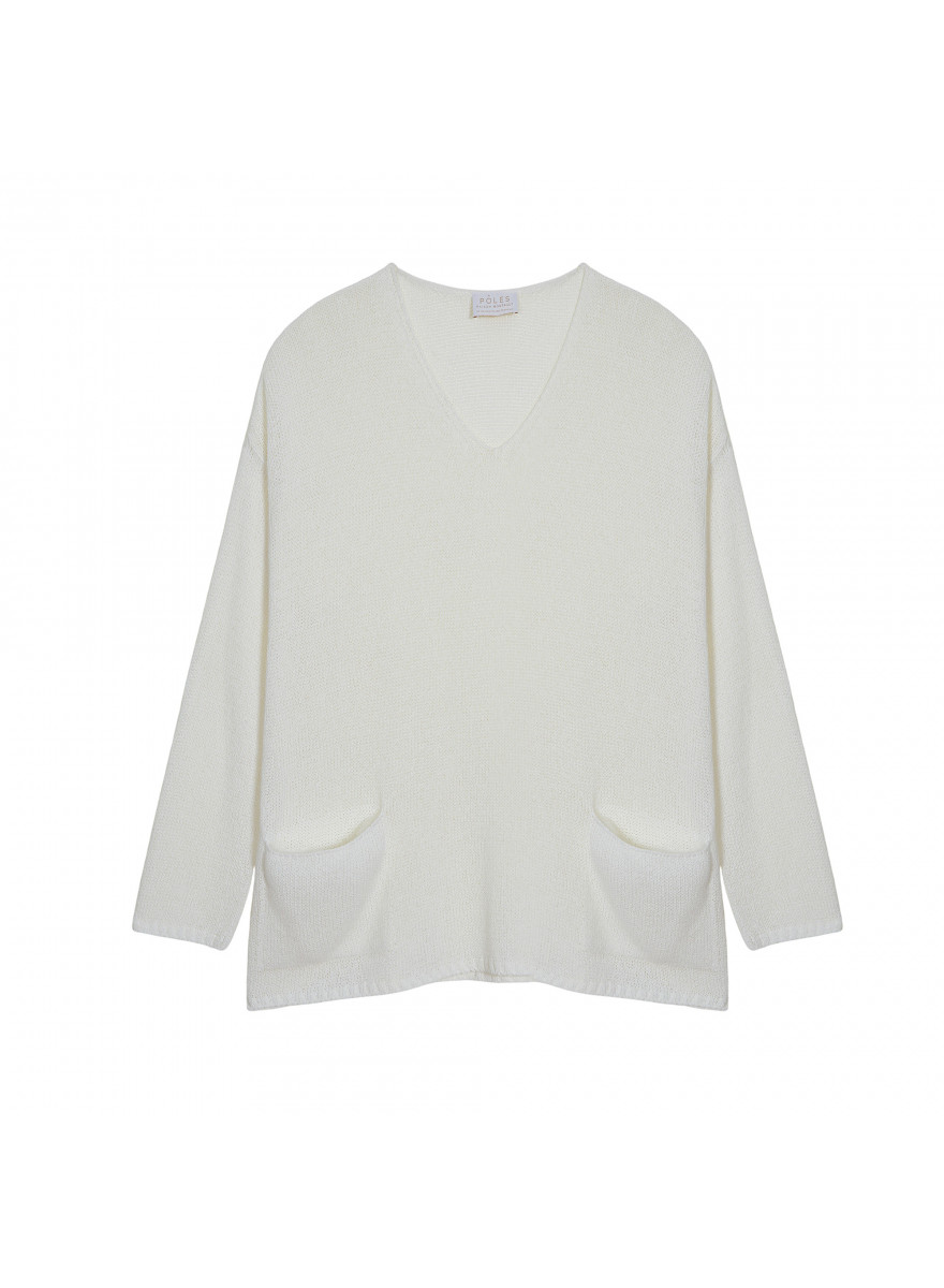 Pull oversize col V en corallo - Telma