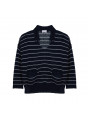 Loose linen polo neck sweater - Tiara
