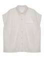 Short-sleeved blouse with iridescent effect - Stacy