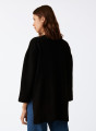 Pull ample à fentes en cachemire et laine recyclés - Darius 7403 ecru - 82 Ecru