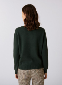 Round neck cashmere cardigan with buttoned - Adelys