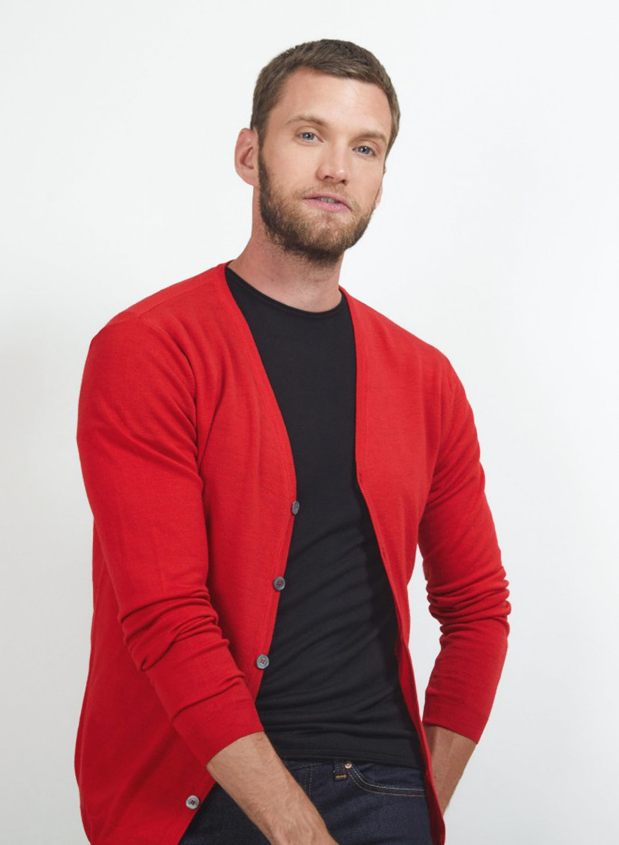 Buttoned wool cardigan - Etienne