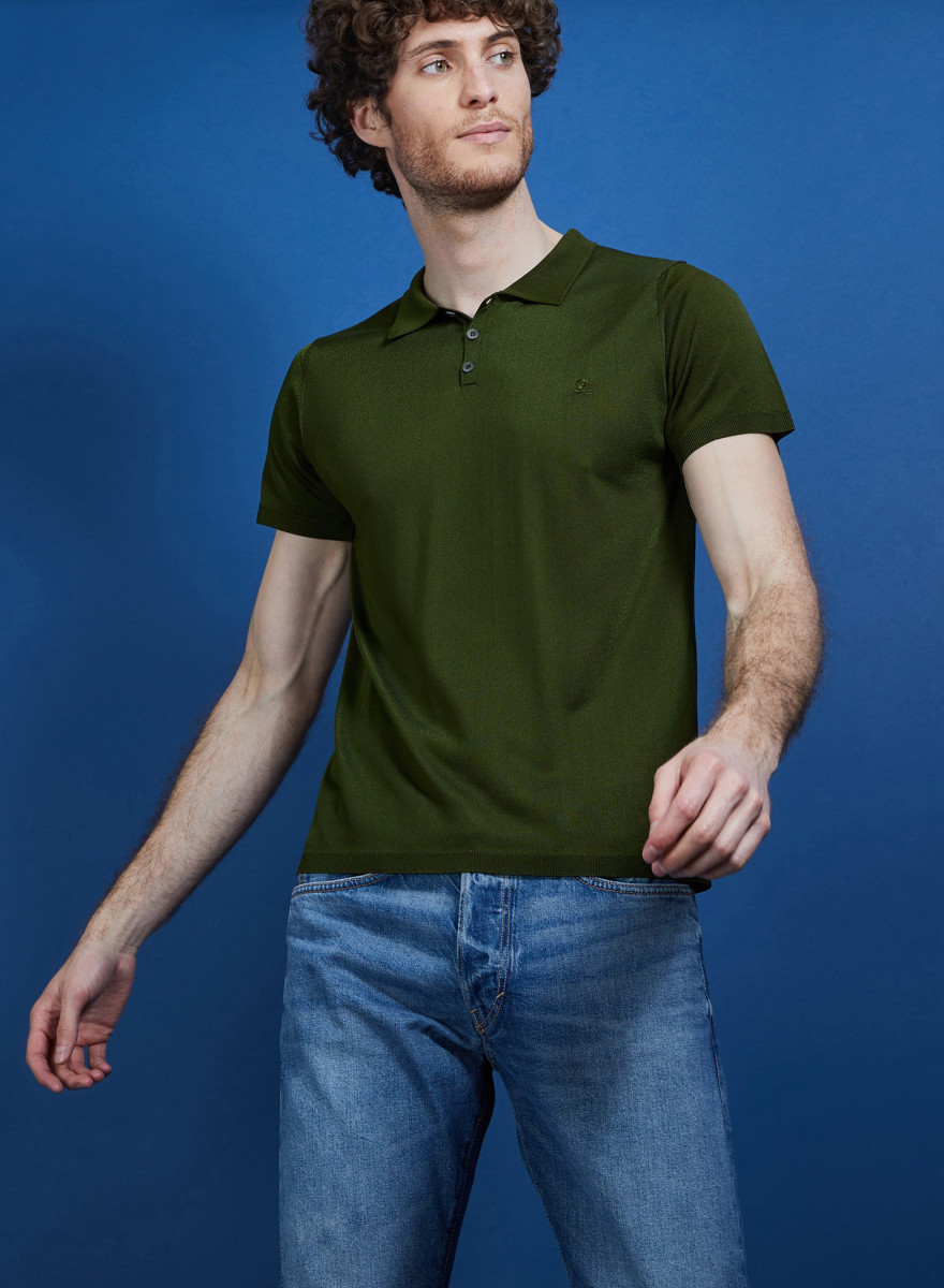 Polo manches courtes en Fil Lumière - Babar