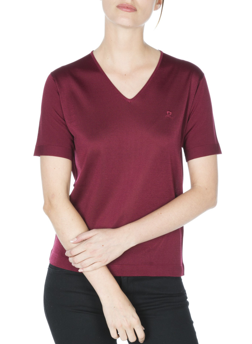 Woamn V collar tshirt Fil Lumière Débora