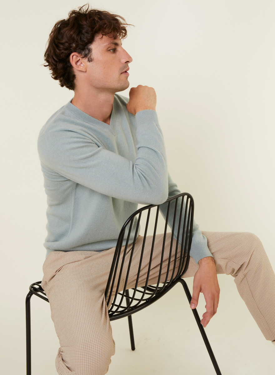 Pull col V en cachemire - Evann