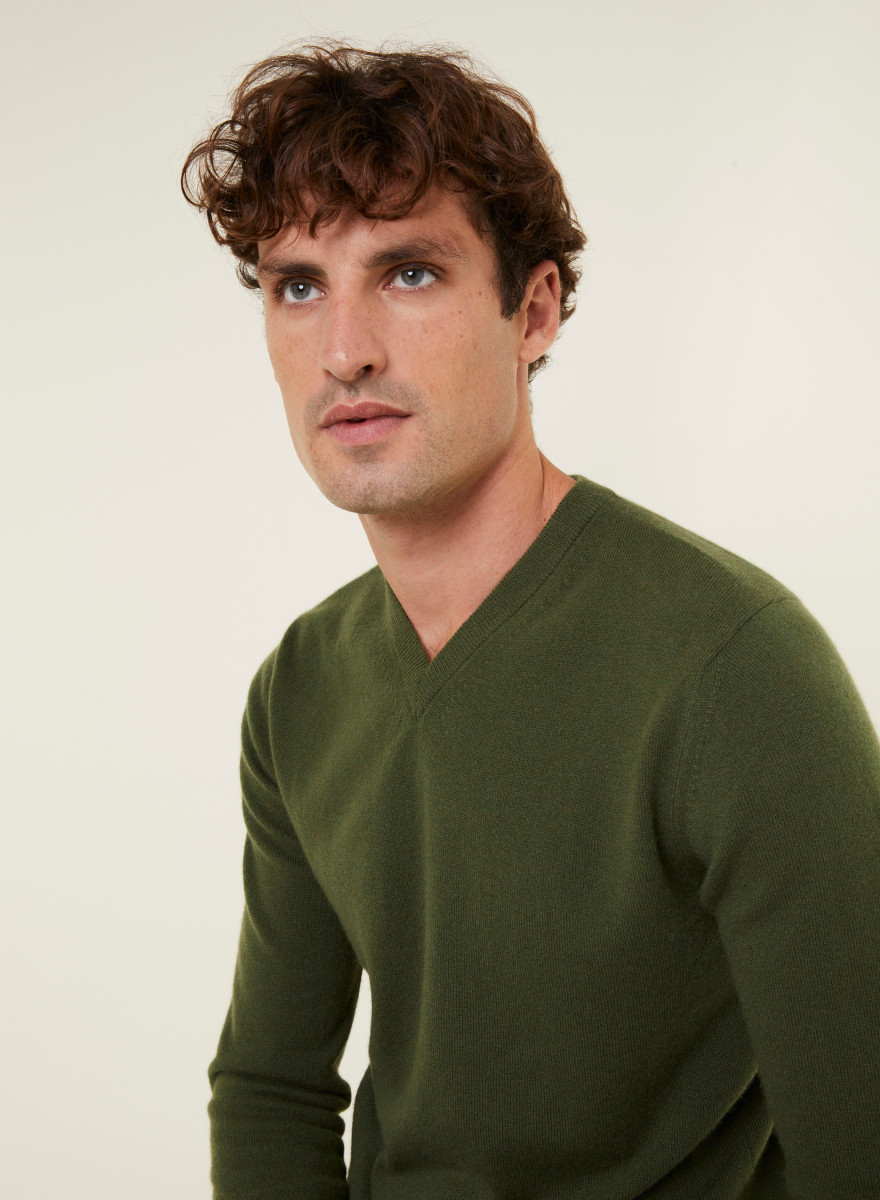 Cashmere V-neck sweater - Evann