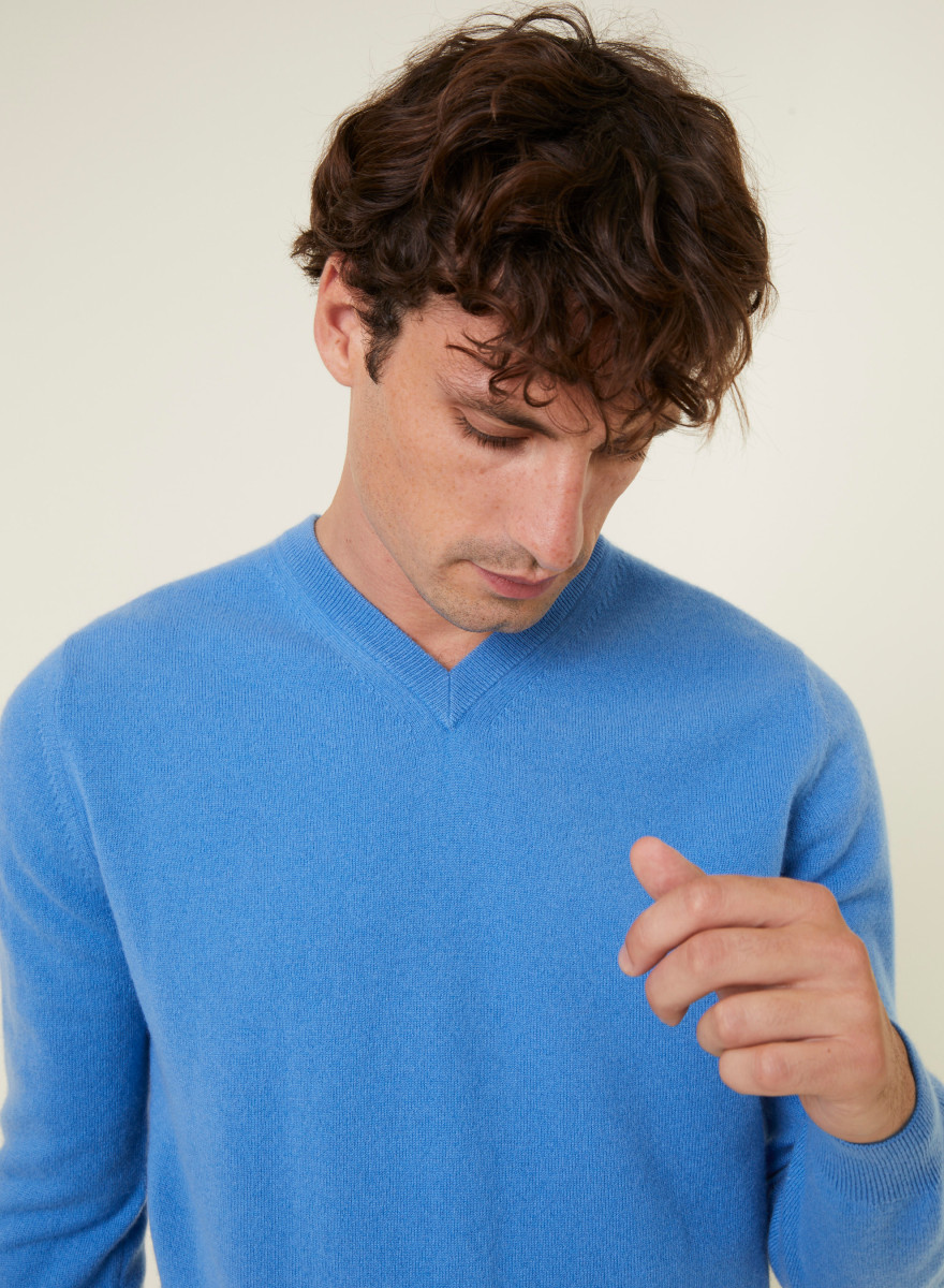 Pull col V en cachemire - Evann