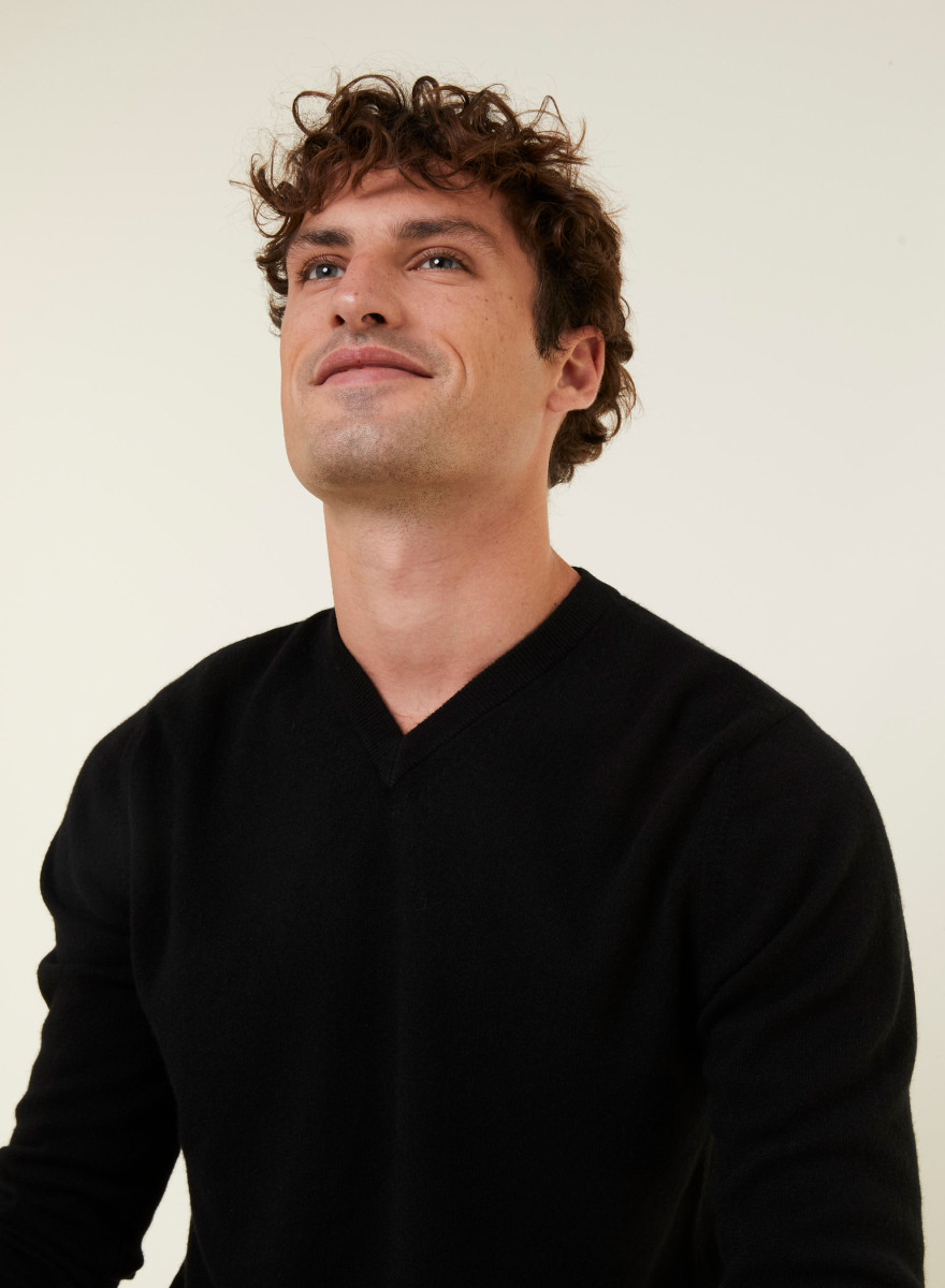 Cashmere V-neck sweater - Evann