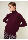 Pull col roulé en cachemire - Anabelle 7882 prune - 18 Violet foncé