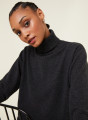 Pull col roulé en cachemire - Anabelle 7813 ombre - 10 Gris foncé