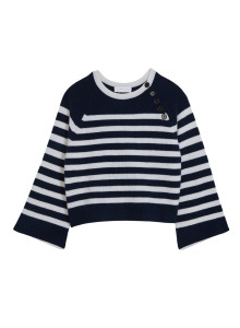 Sailor sweater in cashmere with loose sleeves - Gaelle