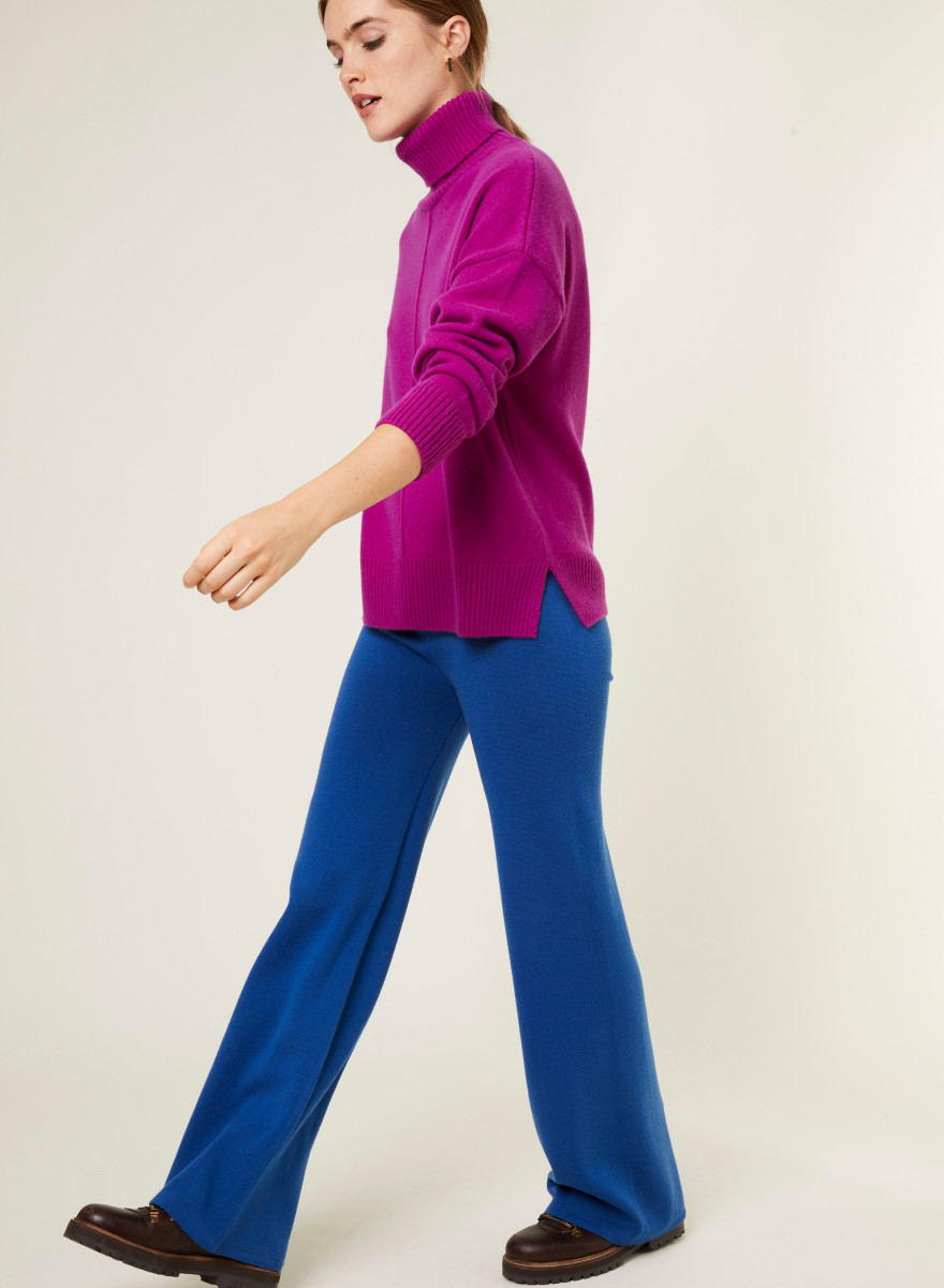 Merino wool pocket pants - Gaetane