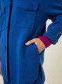 Button-down jacket with merino wool pockets - Giselle