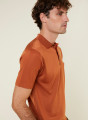 Polo manches courtes en Fil Lumière Vadim 0301 bignone - 92 Rouille