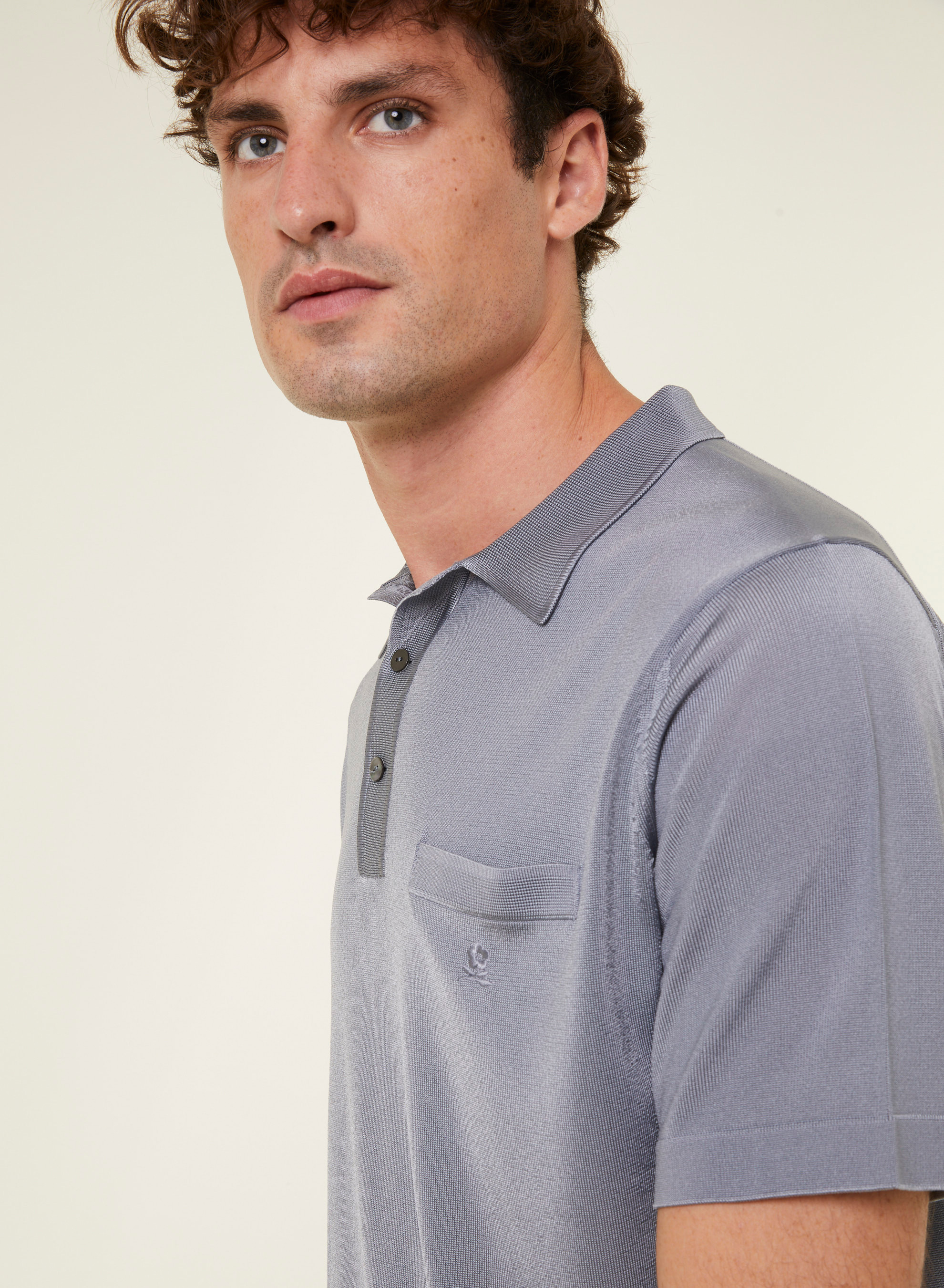Polo shirt made of Fil lumière Vadim
