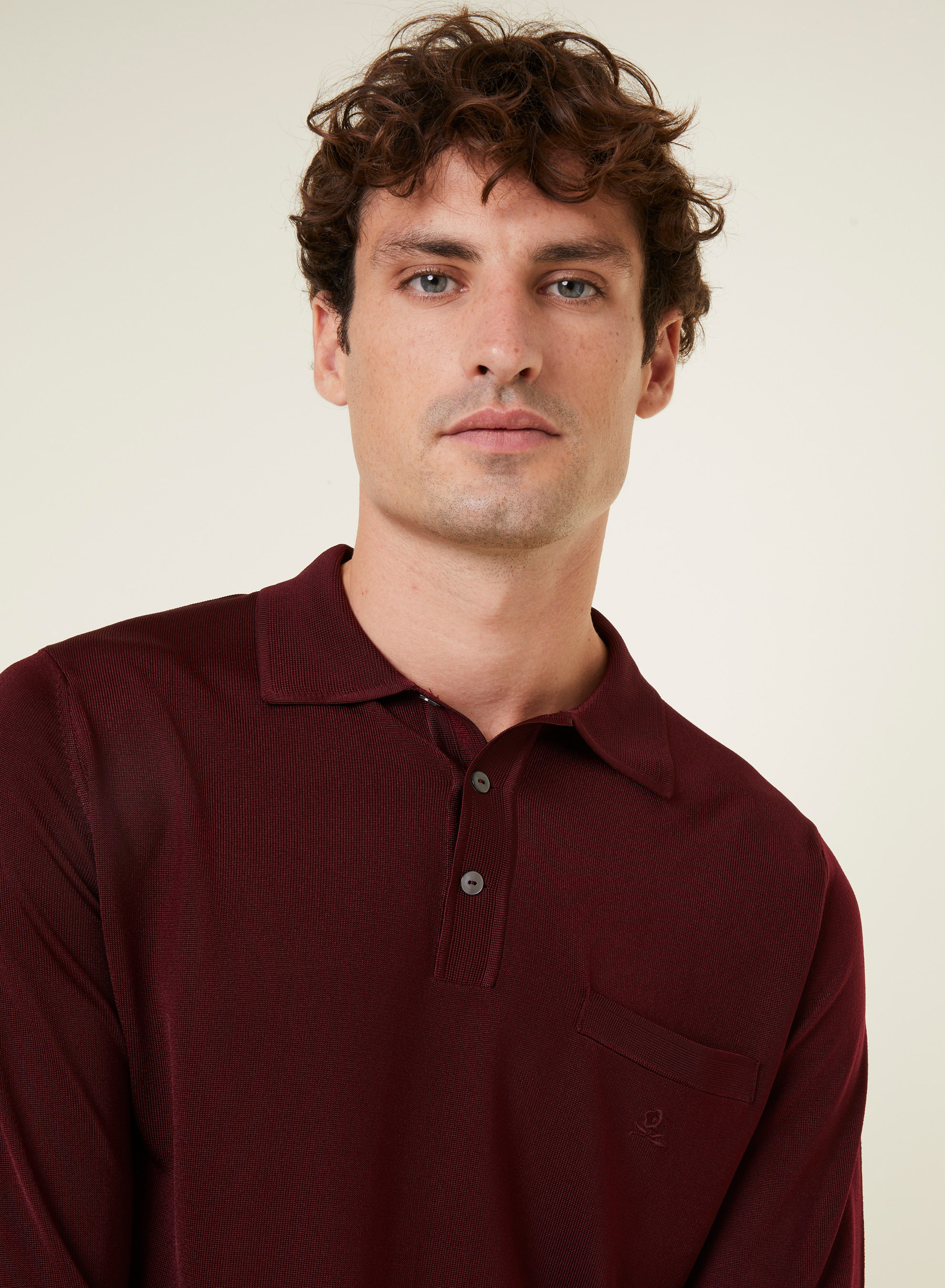  	Polo manches longues homme en Fil Lumière Boris 4989 concierge - 51 Bordeaux