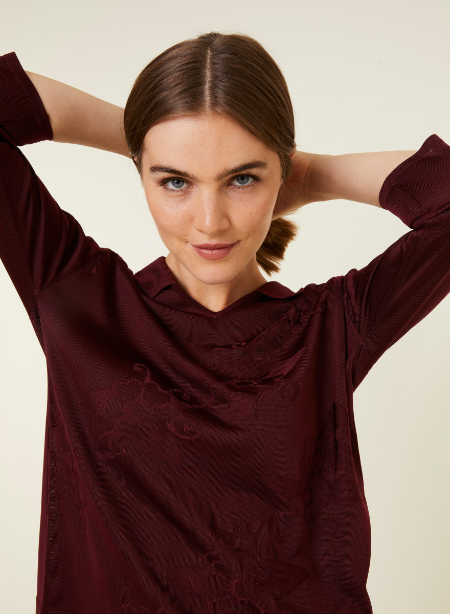 Fil Lumière polo shirt with elbow patches - Emy