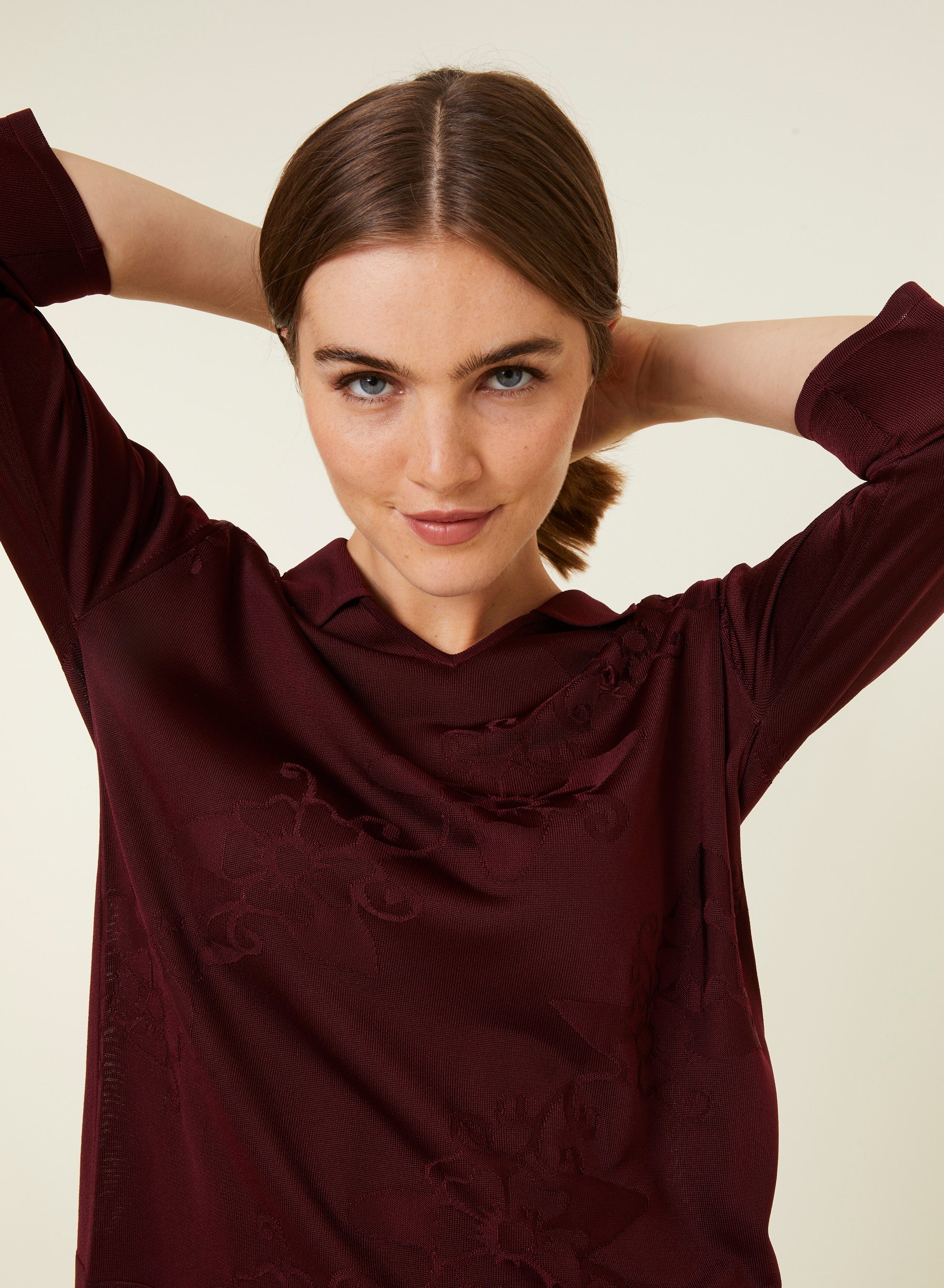Fil Lumière polo shirt with elbow patches - Emy