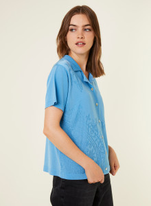 Short sleeve patterned blouse - Eloise