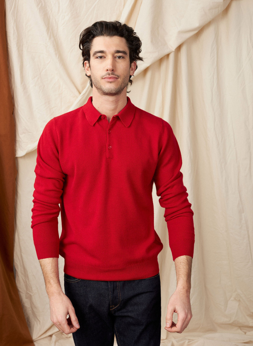 Cashmere polo neck sweater - Emerson