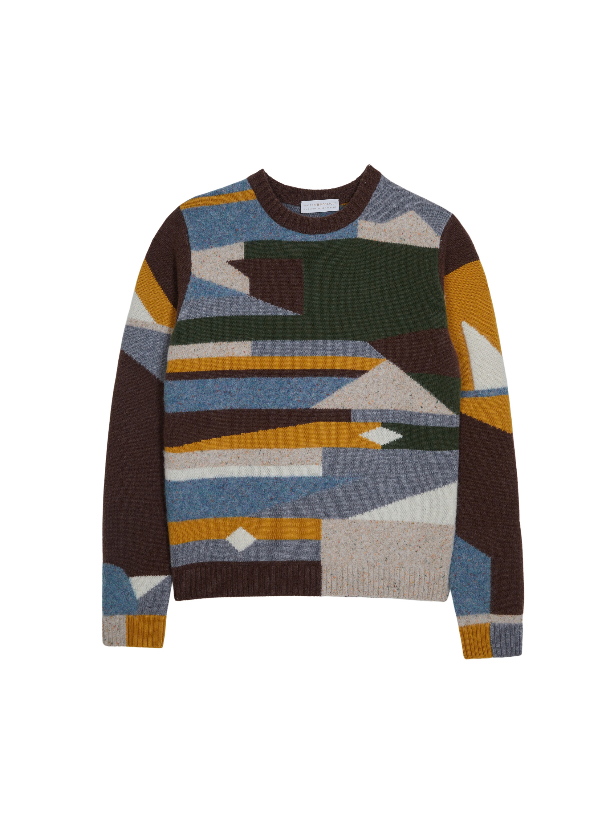 Pull col rond en cachemire superbowl - Florian 7978 brun - 47 Marron foncé