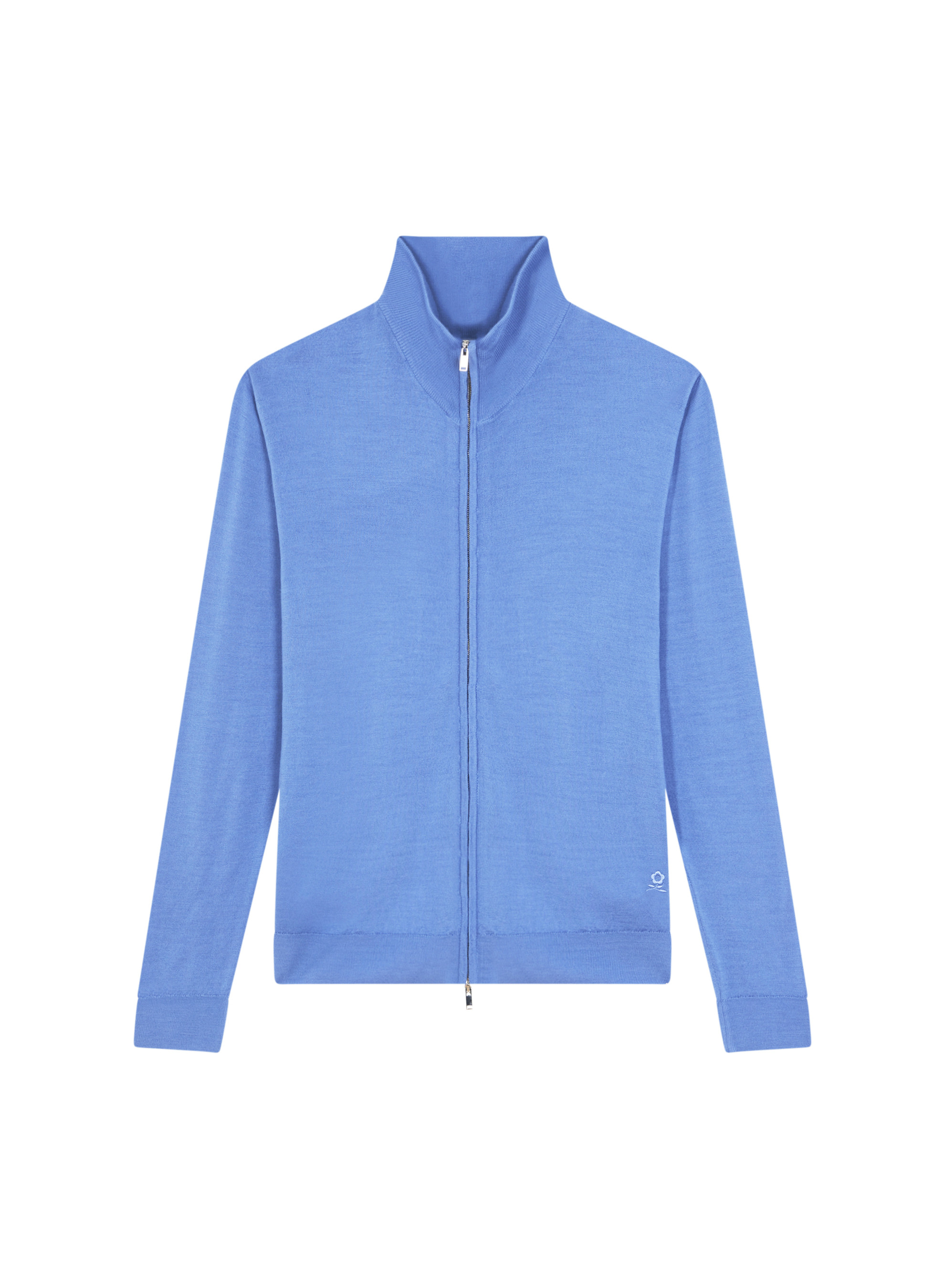 Gilet zippé avec logo en laine mérinos - Estian 7870 ecureuil - 92 Rouille