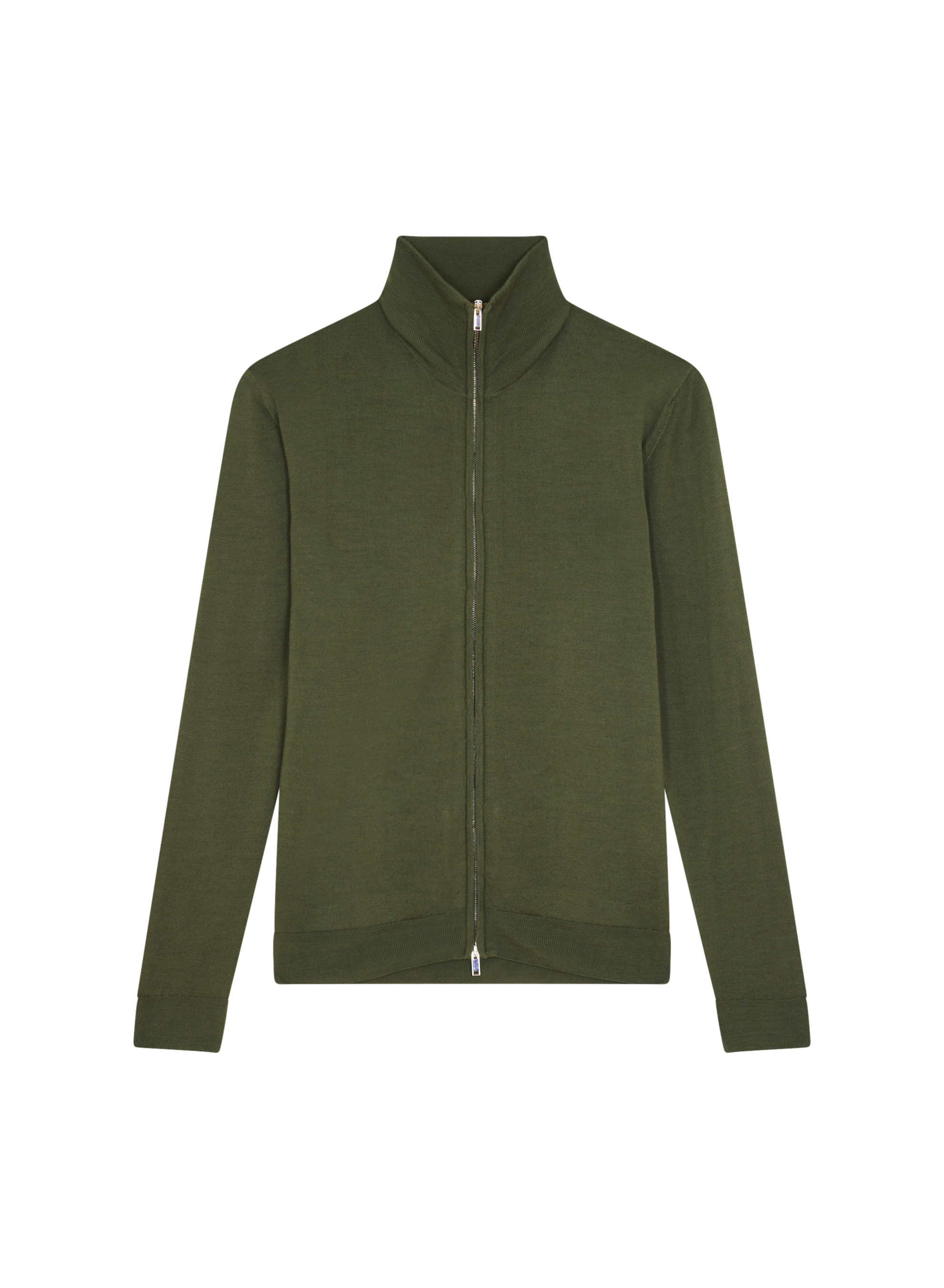 Gilet zippé avec logo en laine mérinos - Estian 7870 ecureuil - 92 Rouille