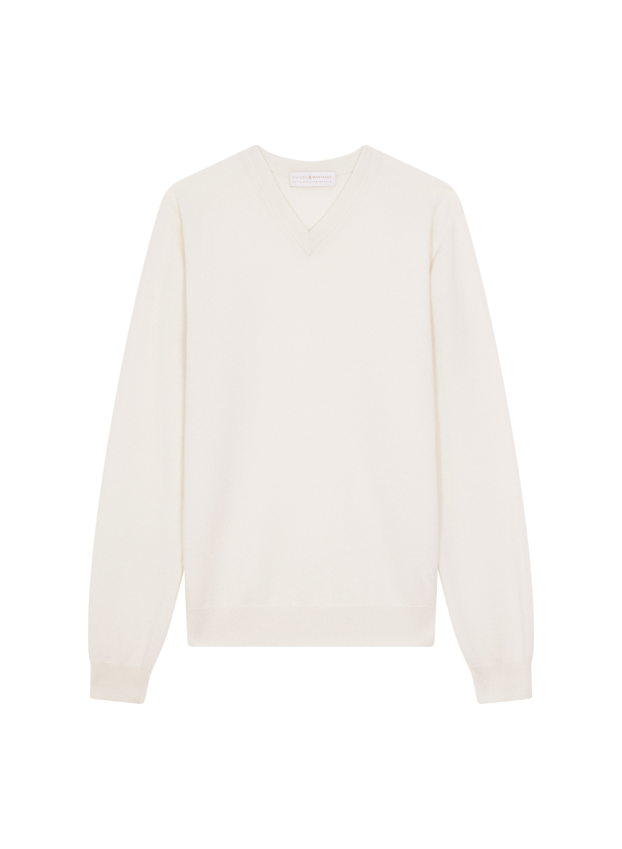 Pull col V en cachemire - Evann 7852 celadon - 94 Vert amande