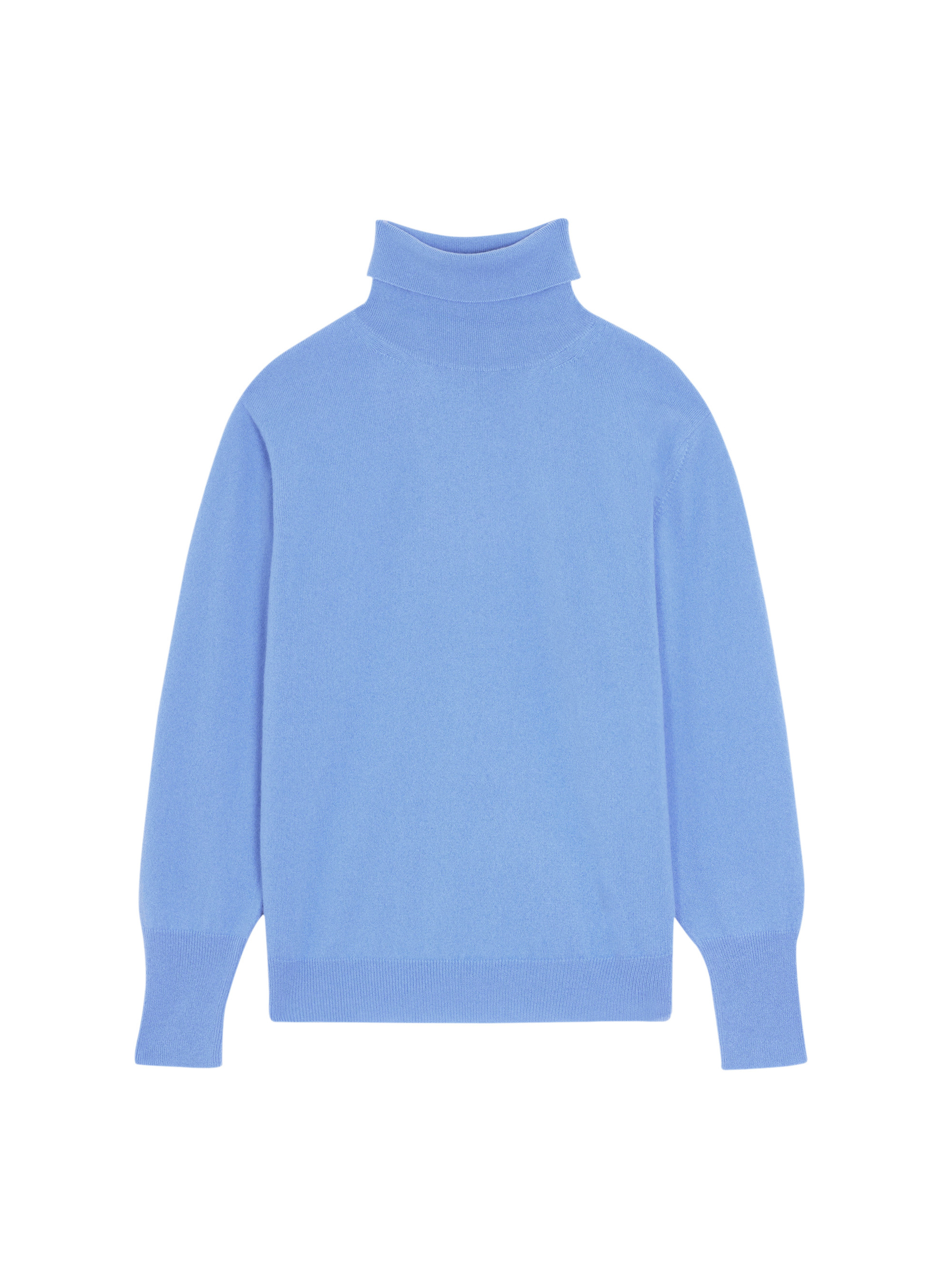 Pull col roulé en cachemire - Anabelle 7841 saphir - 06 Bleu moyen