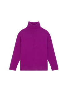 Turtleneck sweater with cashmere slits - Adena