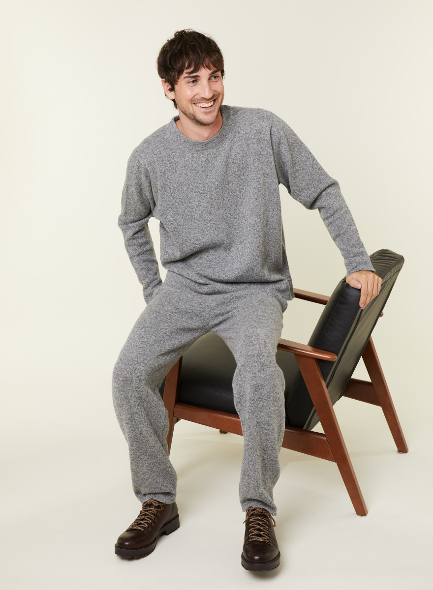 Wool and cashmere round neck sweater - Fado