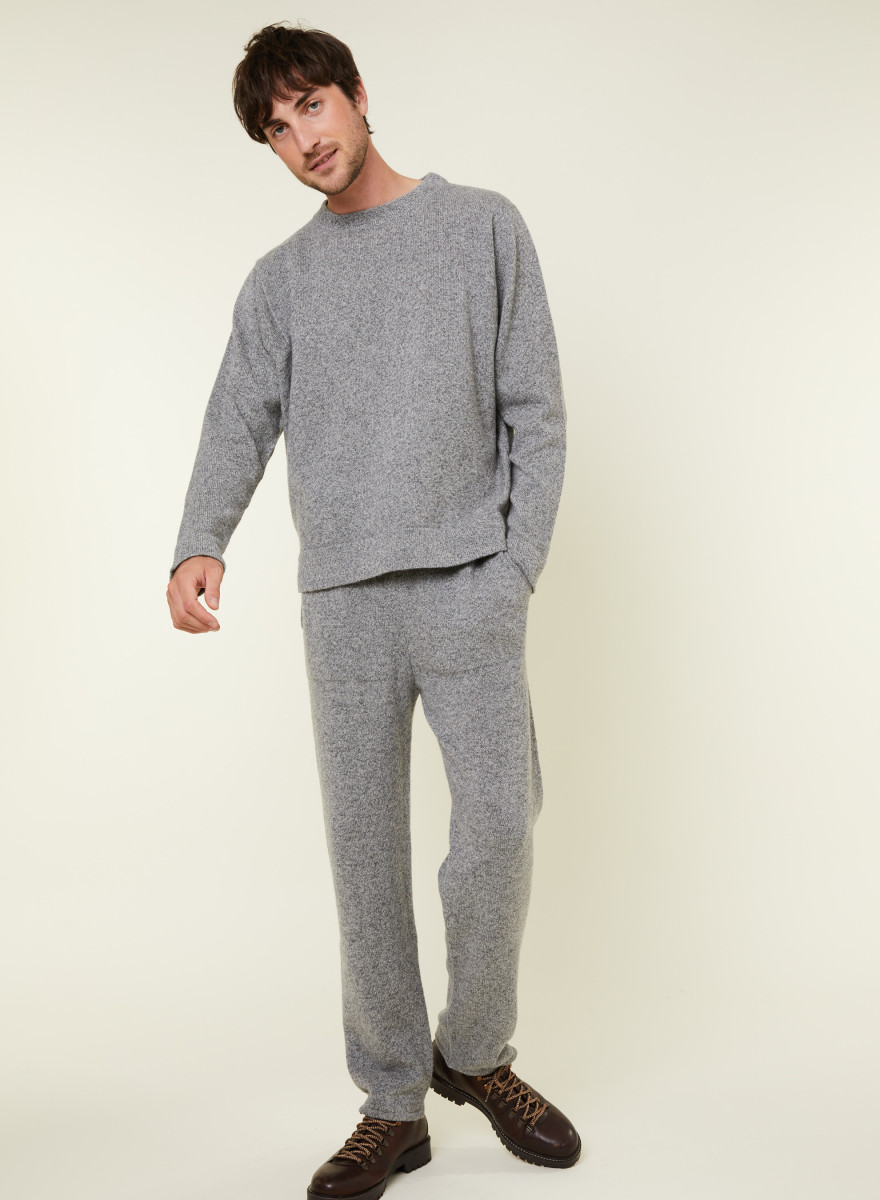 Pants with pockets in wool and cashmere - Fabri