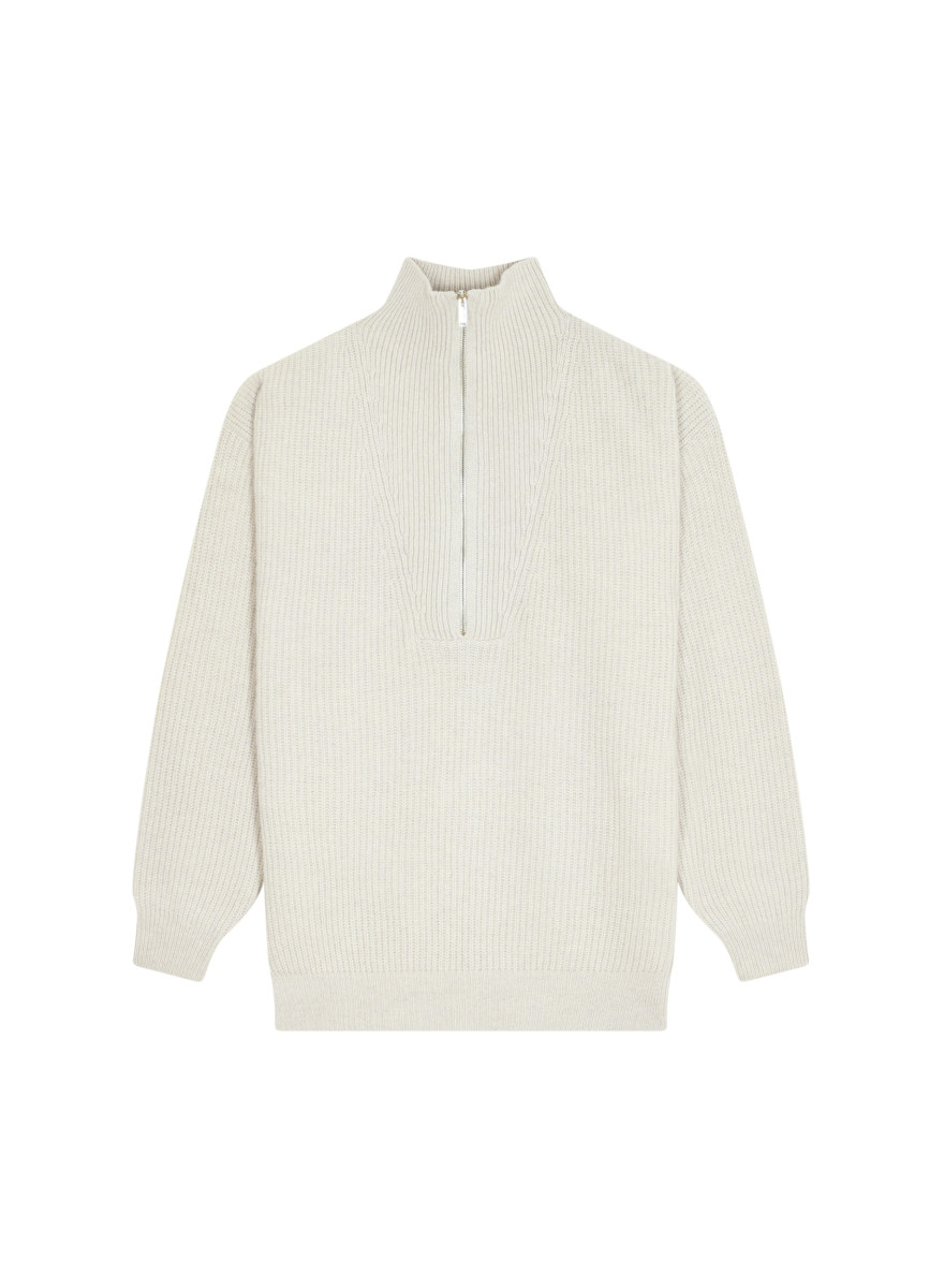 Cashmere-blend turtleneck sweater - French