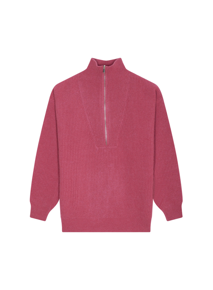 Suéter de gola redonda com mistura de caxemira - French