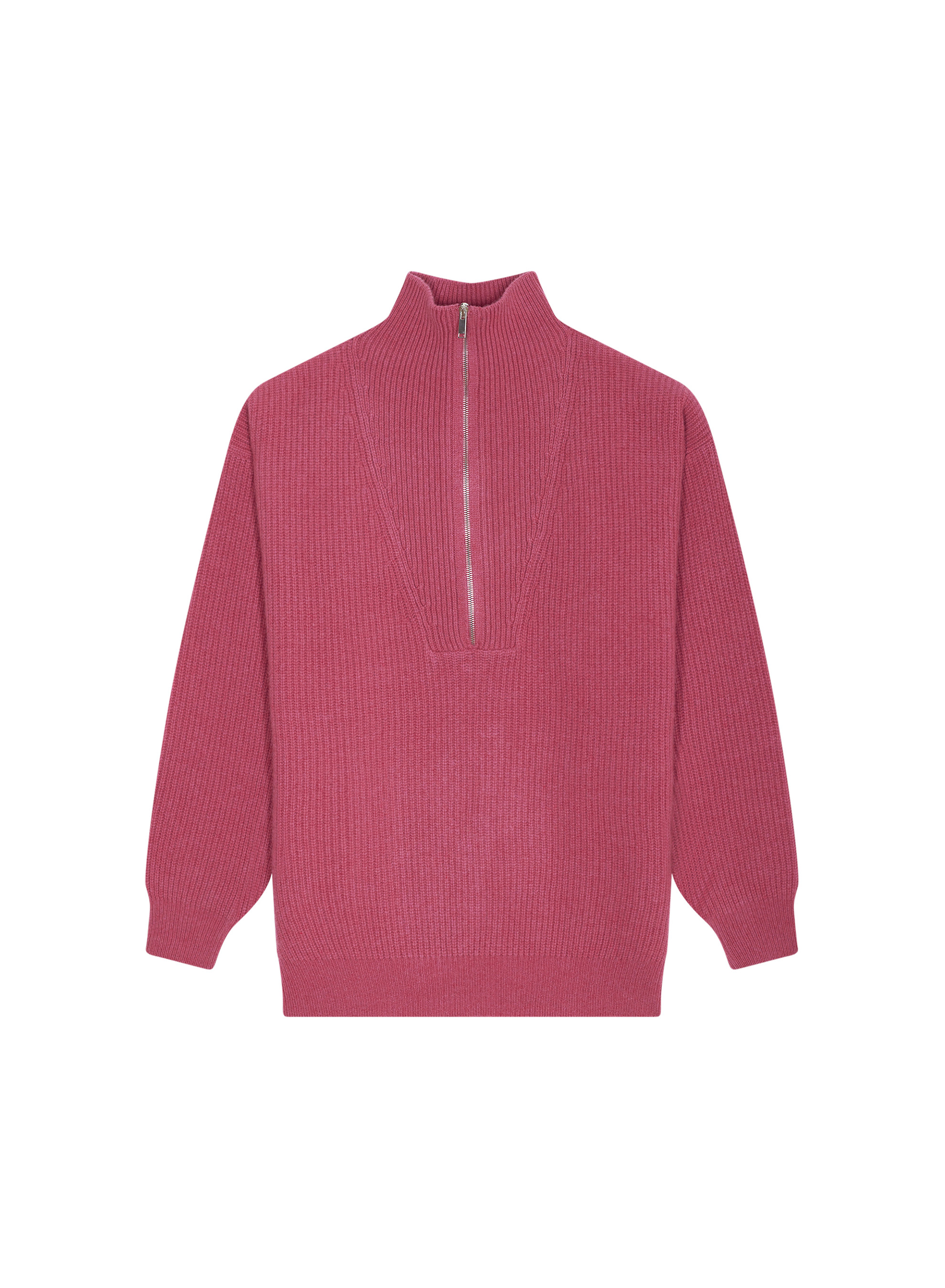 Recycled Wool and Cashmere Beaded Trucker Neck Sweater - English