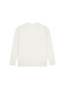 Loose-fit buttoned cashmere round-neck sweater - Acene