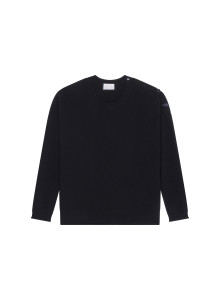 Pull ample boutonné à col rond en cachemire - Acene 7860 soleil - 89 Moutarde