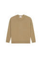 Pull ample boutonné à col rond en cachemire - Acene 7860 soleil - 89 Moutarde