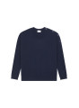 Pull ample boutonné à col rond en cachemire - Acene 7860 soleil - 89 Moutarde
