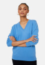 Pull col V en cachemire - Abel 7852 celadon - 94 Vert amande