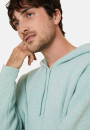 Hoodie à capuche avec poches en laine et cachemire