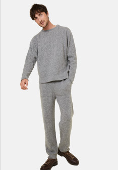 Pants with pockets in wool and cashmere - Fabri